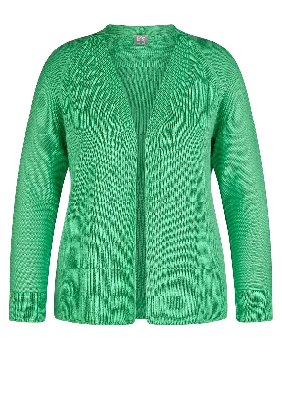 Rabe Short Knit Open Cardigan, Green