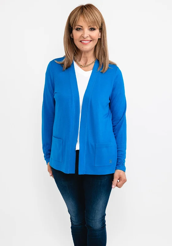 Waterproof cardiganRabe Fine Short Open Cardigan, Blue