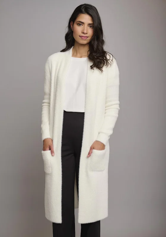 Rino & Pelle Gambler Long Open Cardigan, Snow White