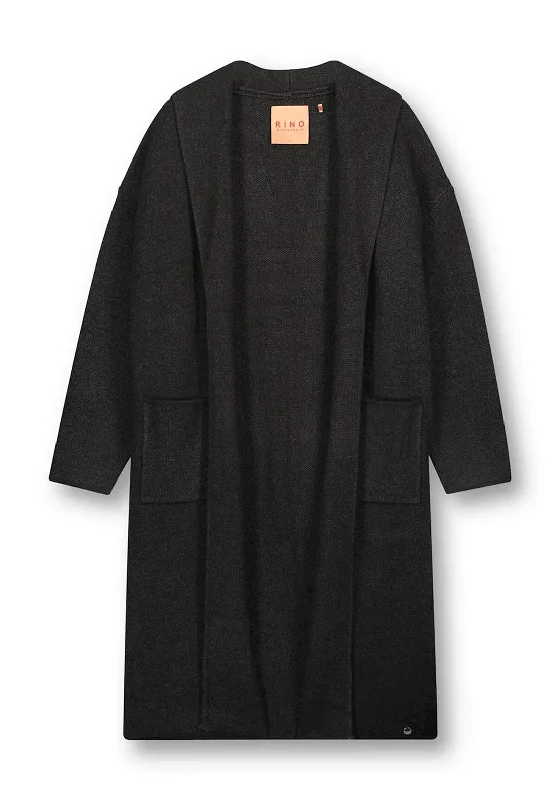 Wool cardiganRino & Pelle Kim Long Oversized Cardigan, Black