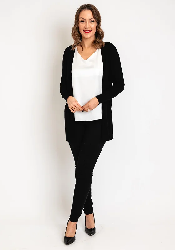 Waterproof cardiganSoyaconcept Dollie Open Knit Cardigan, Black