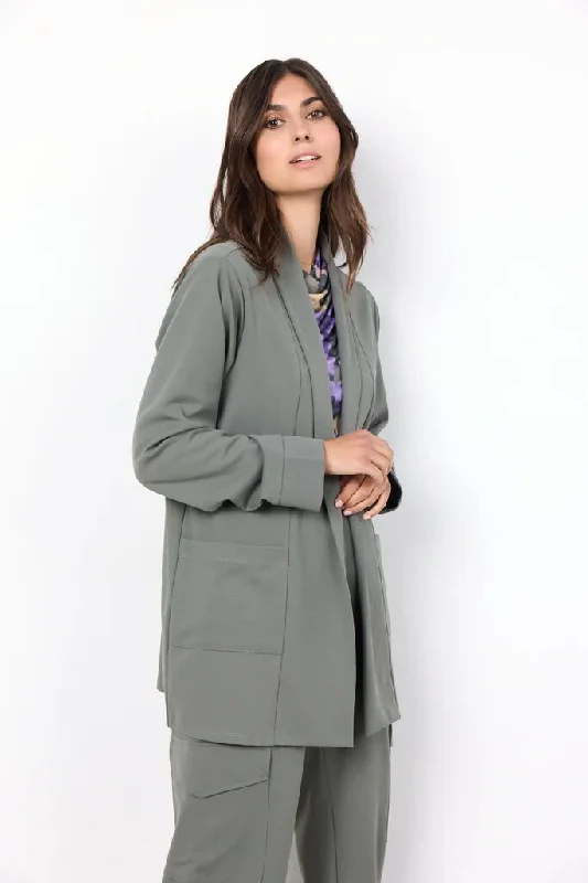 Soyaconcept Siham Open Cardigan, Dusty Green