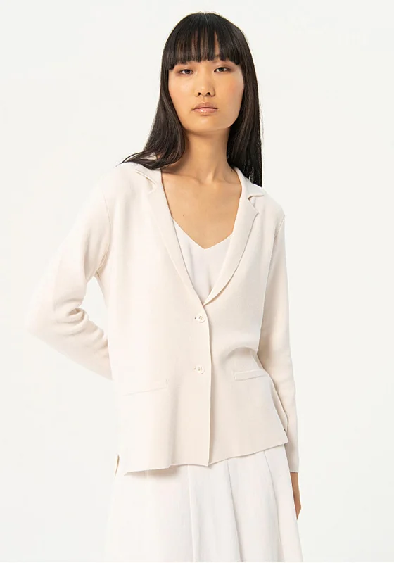 Travel cardiganSurkana Lapel Collar Knit Cardigan, White