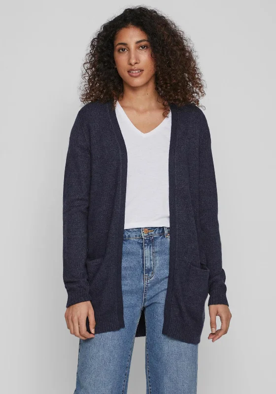 Bold cardiganVila Soft Knit Open Cardigan, Total Eclipse