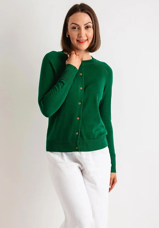 Fitted cardiganWhite Stuff Lulu Short Knit Cardigan, Bright Green