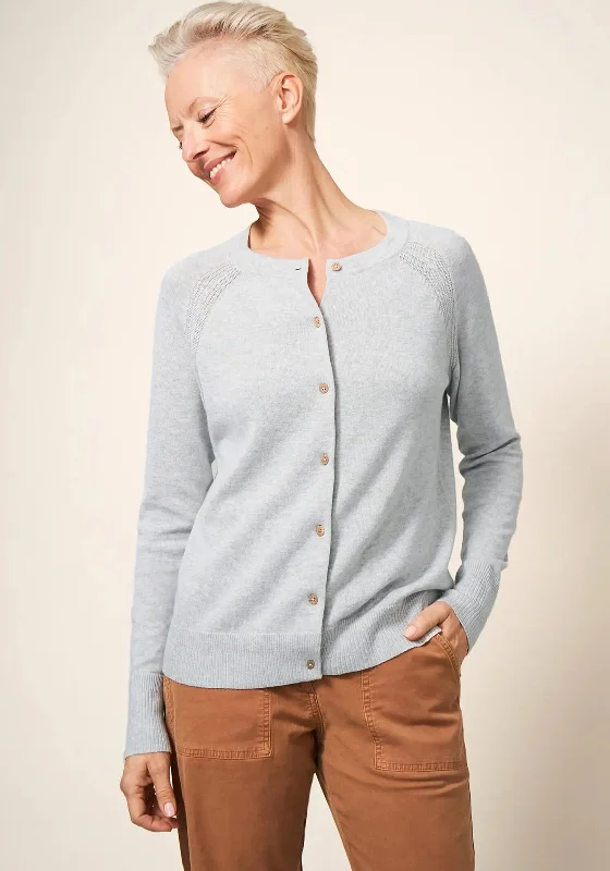 Belted cardiganWhite Stuff Lulu Short Knit Cardigan, Grey Marl