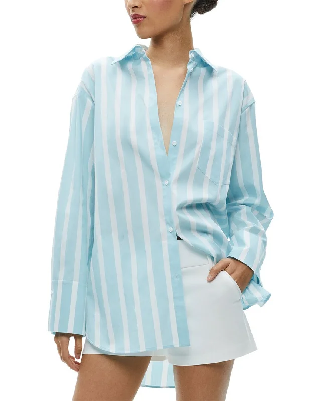 Alice + Olivia Finely Oversized Long Shirt