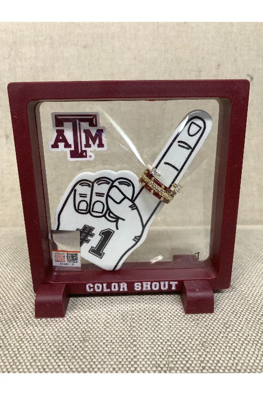 Bring It On Texas A&M Four Stack Ring Set