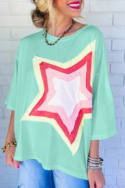 Jocelynn Star Oversized Tee