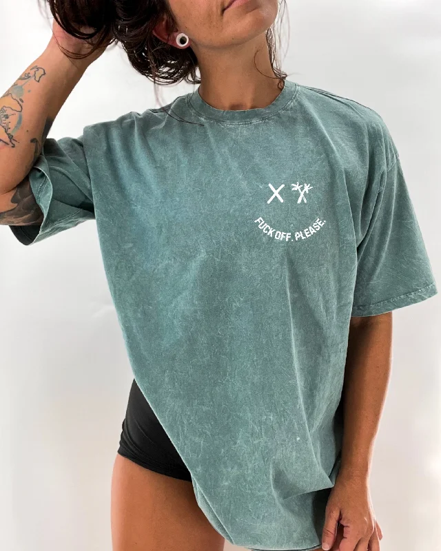 Salty Savage Unisex “But, I Said Please" Oversized Crew Tee | Basic