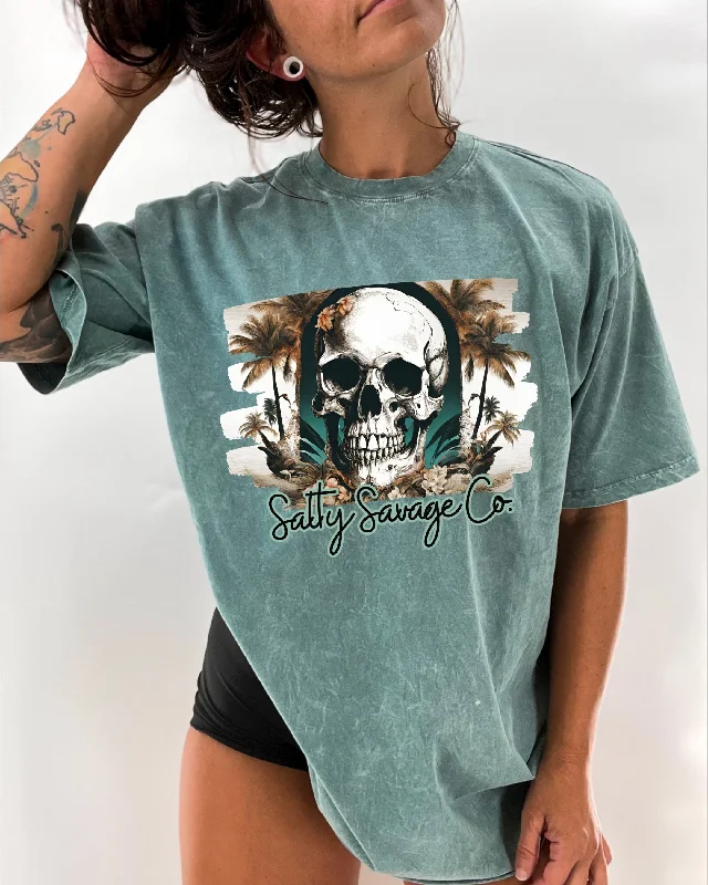 Salty Savage Unisex "Dead at Sea" Oversized Crew Tee