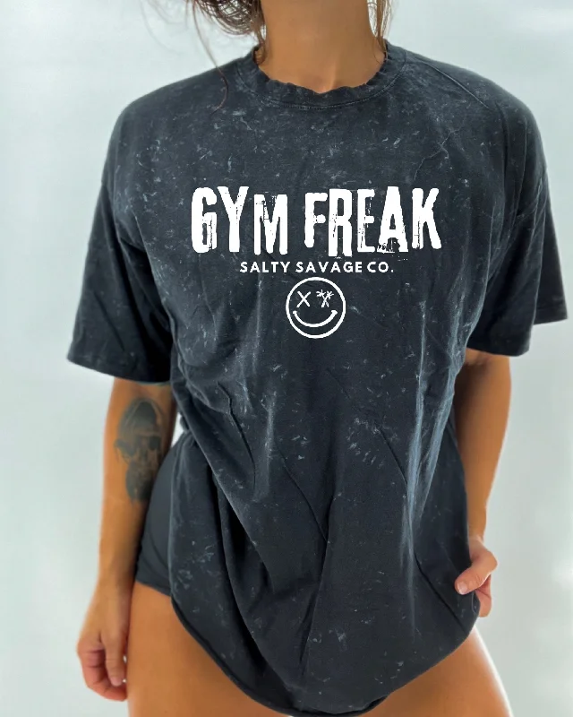 Salty Savage Unisex “Gym Freak" Oversized Crew Tee