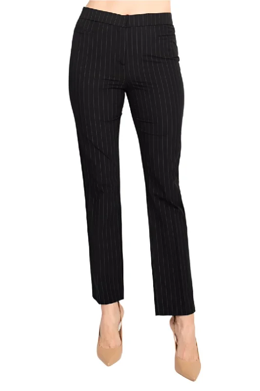 Peace of Cloth textured knit pinstripe dress pant