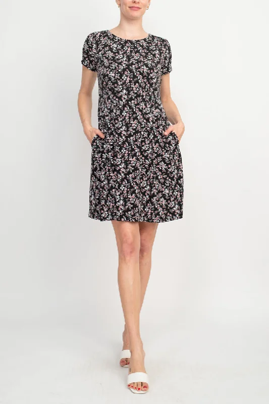 Connected Apparel Floral Soft Dress